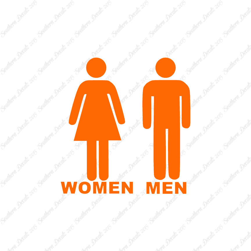 Washroom Symbols Women Men