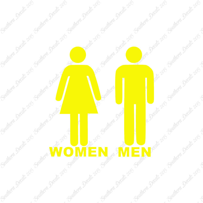 Washroom Symbols Women Men