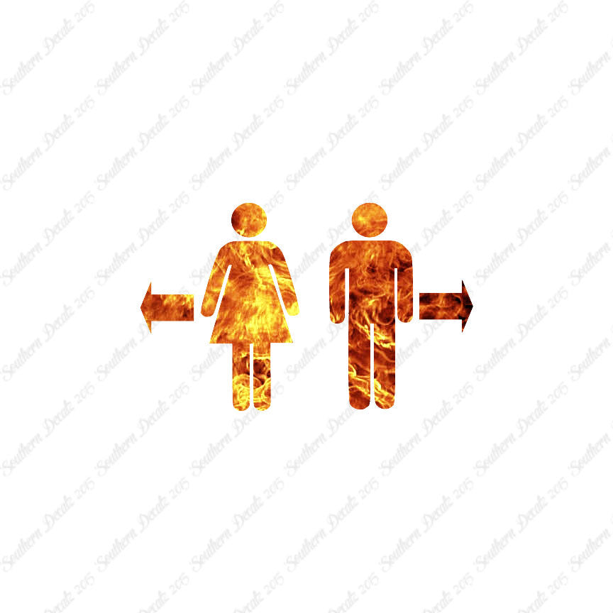 Washroom Symbol Men Women