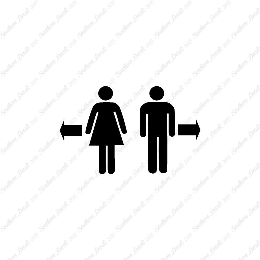 Washroom Symbol Men Women