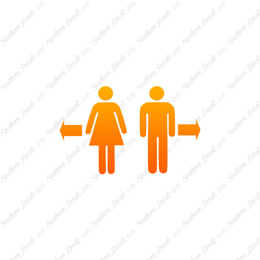 Washroom Symbol Men Women