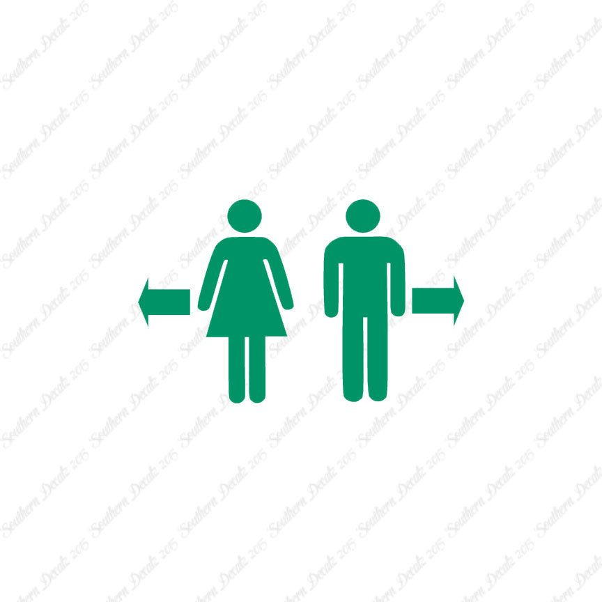 Washroom Symbol Men Women