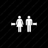 Washroom Symbol Men Women