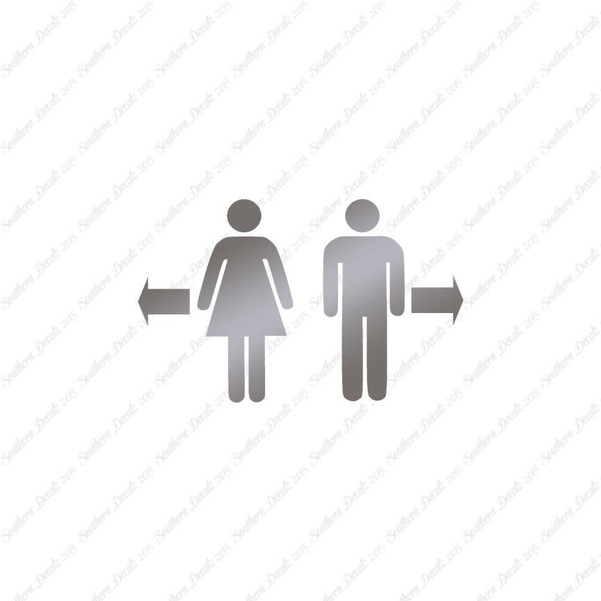 Washroom Symbol Men Women
