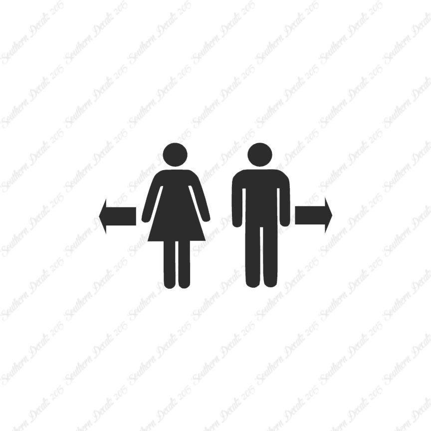 Washroom Symbol Men Women