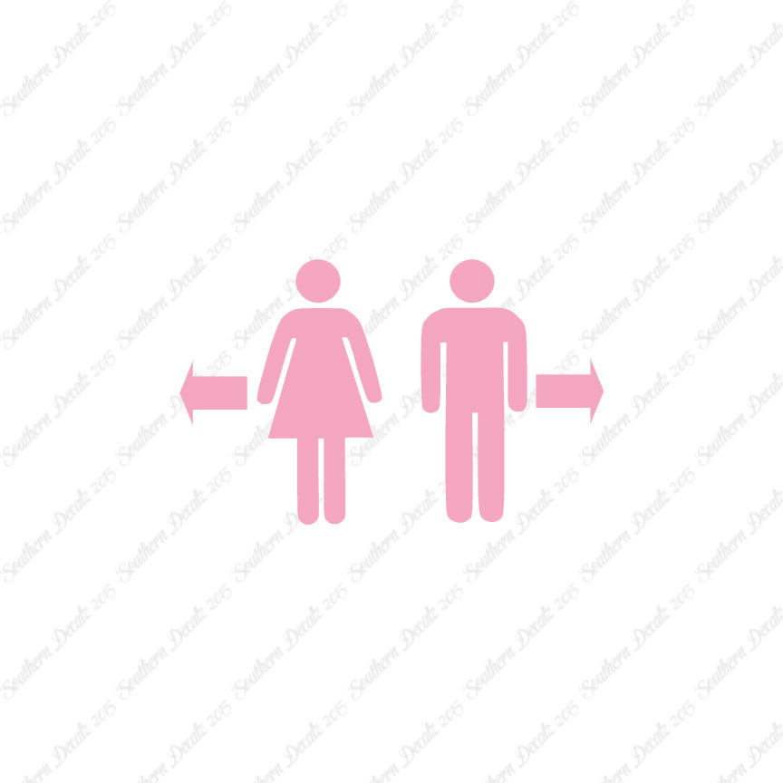 Washroom Symbol Men Women