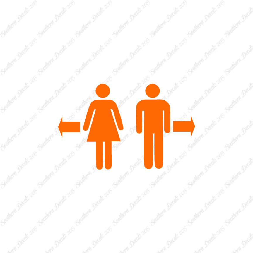 Washroom Symbol Men Women