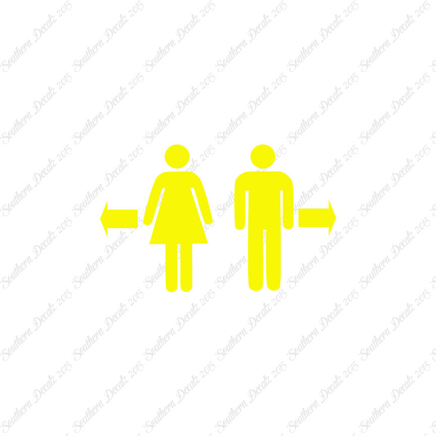 Washroom Symbol Men Women