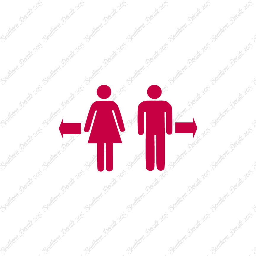 Washroom Symbol Men Women