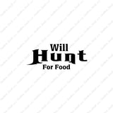 Will Hunt For Food Hunting