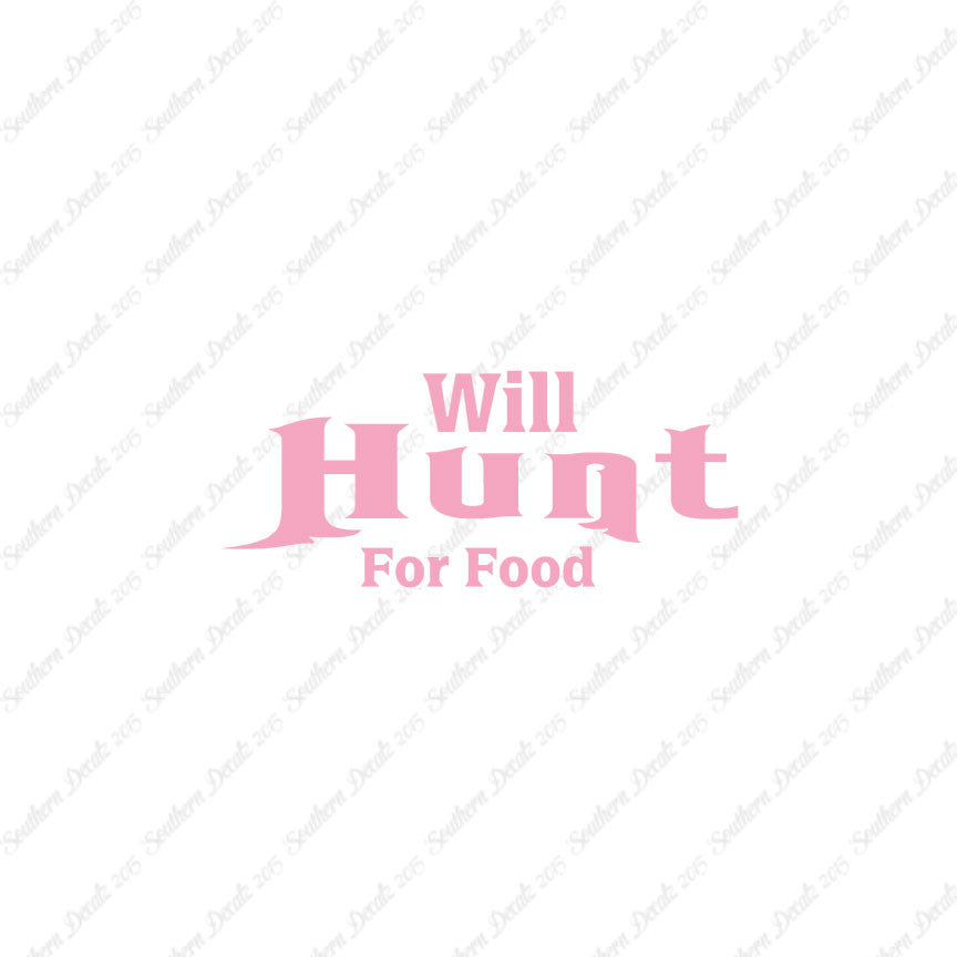 Will Hunt For Food Hunting