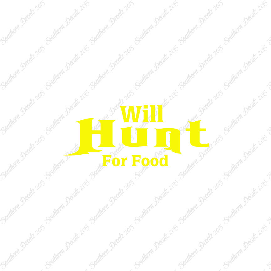 Will Hunt For Food Hunting