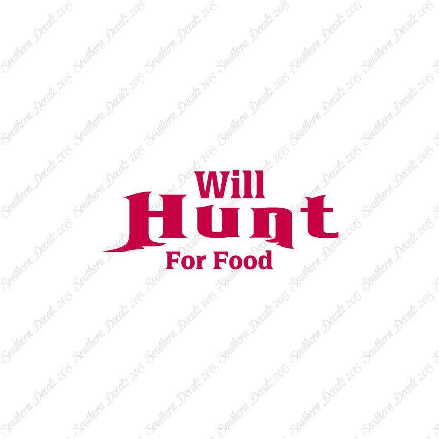 Will Hunt For Food Hunting