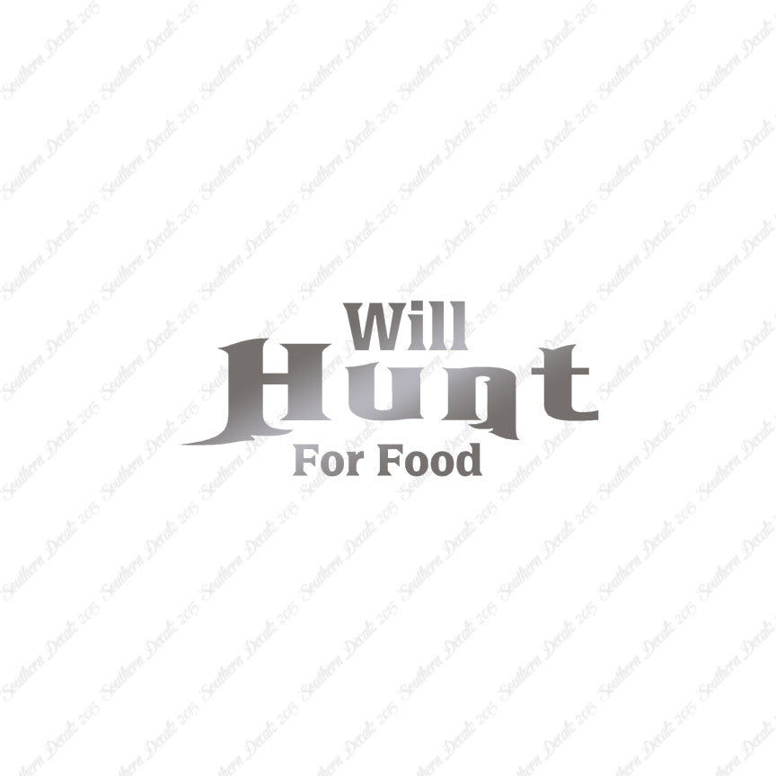 Will Hunt For Food Hunting