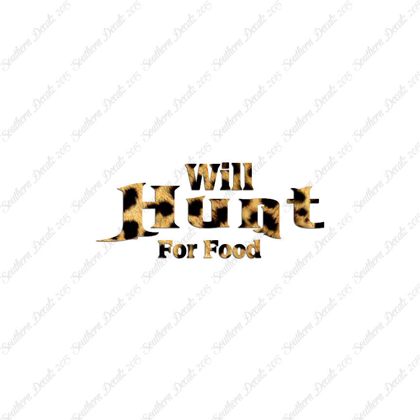 Will Hunt For Food Hunting