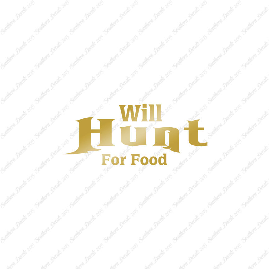 Will Hunt For Food Hunting