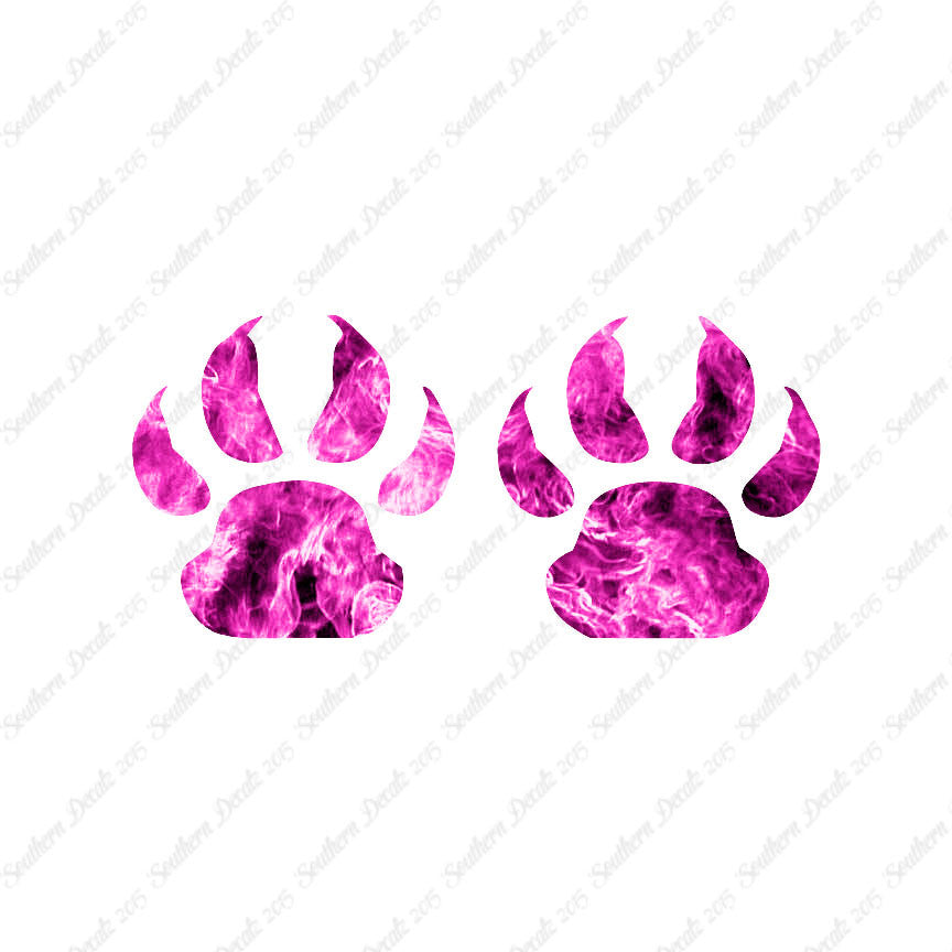 Wolf Dog Paw Prints
