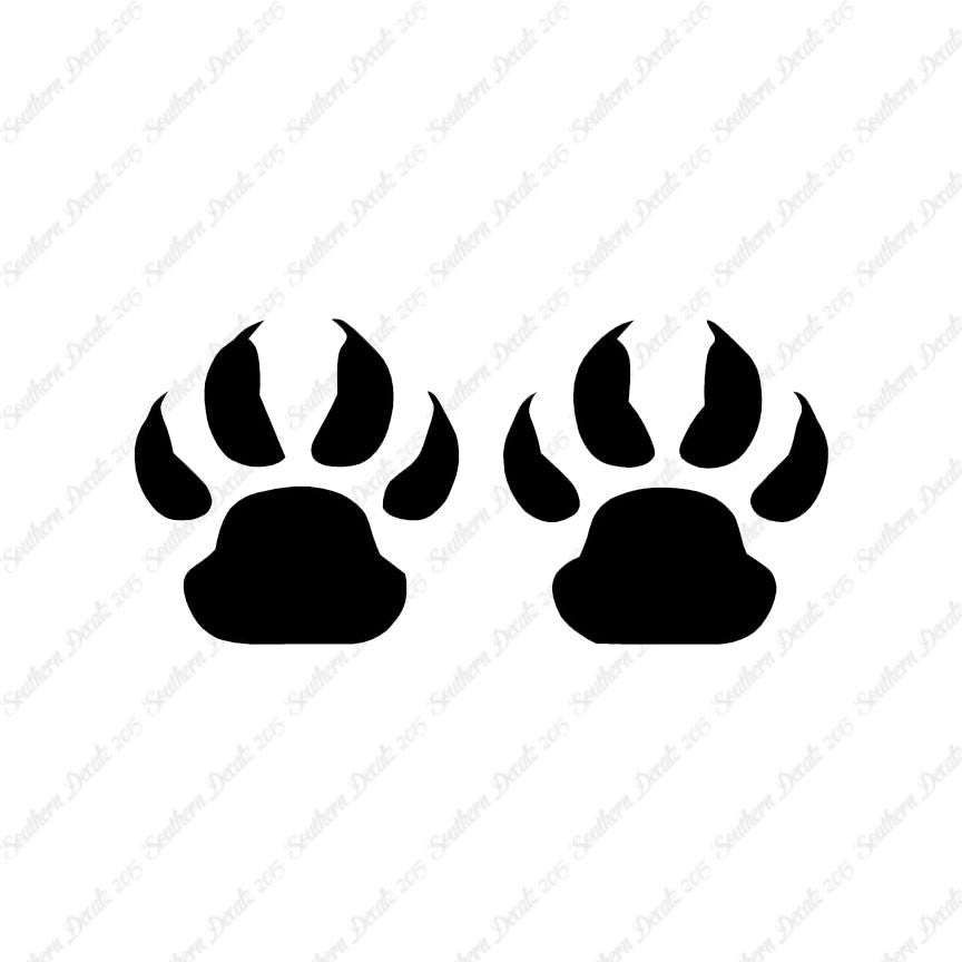 Wolf Dog Paw Prints