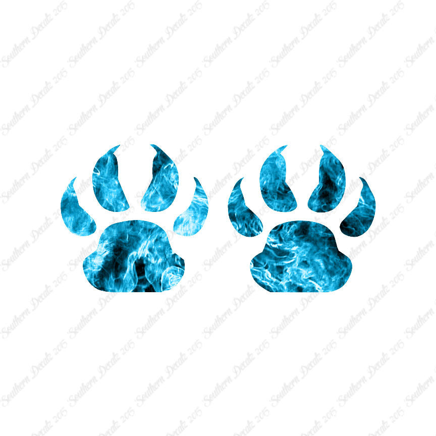 Wolf Dog Paw Prints