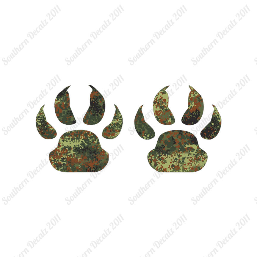 Wolf Dog Paw Prints