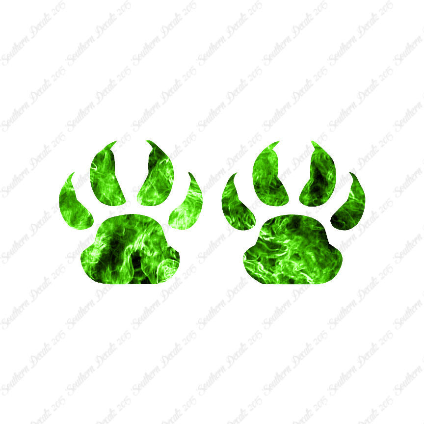 Wolf Dog Paw Prints