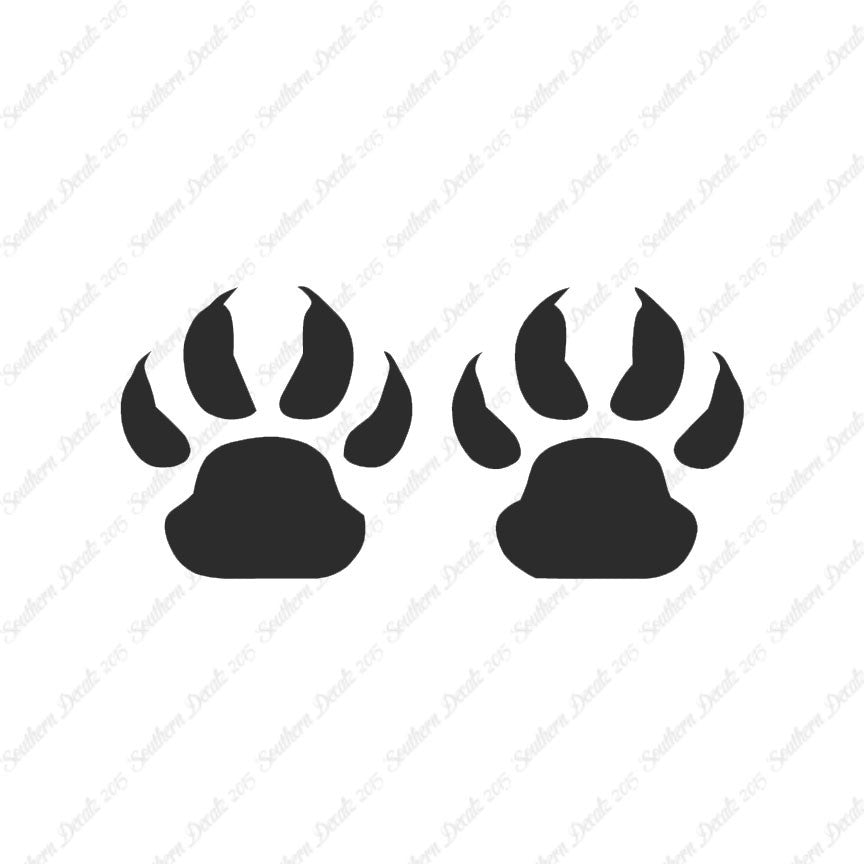 Wolf Dog Paw Prints