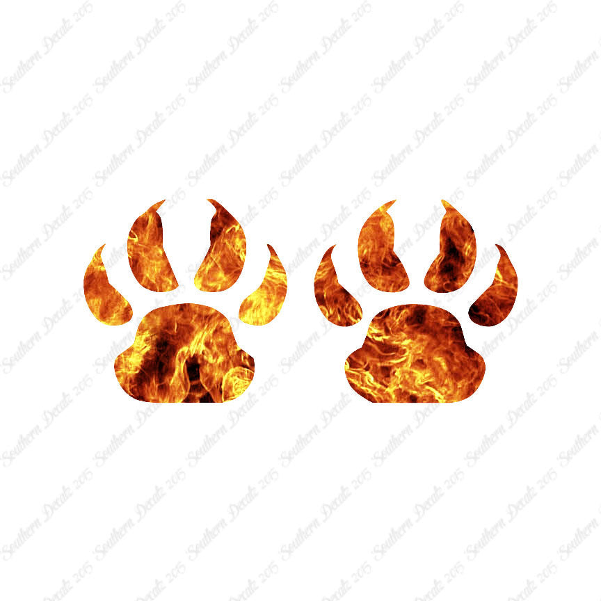 Wolf Dog Paw Prints