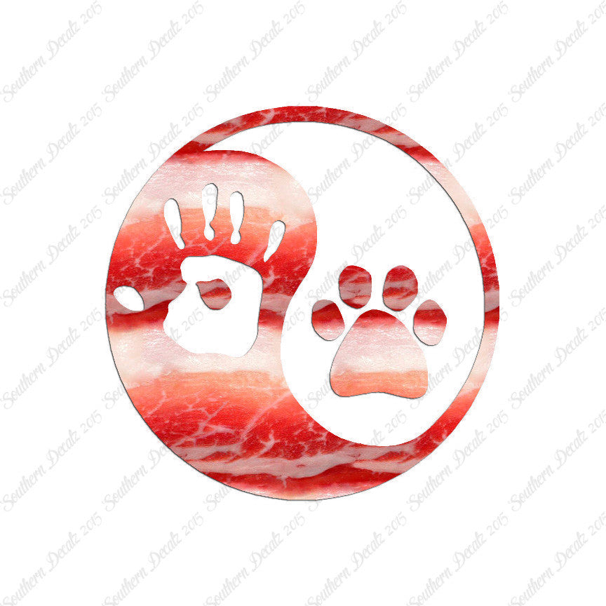 Yin Yang Dog Paw Human Hand