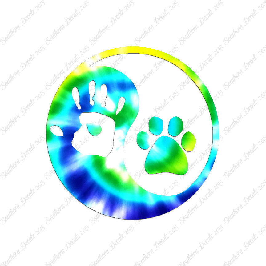 Yin Yang Dog Paw Human Hand