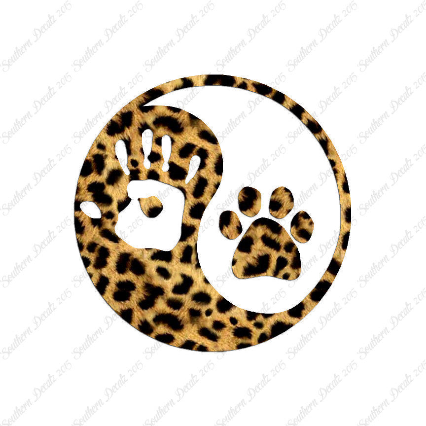 Yin Yang Dog Paw Human Hand