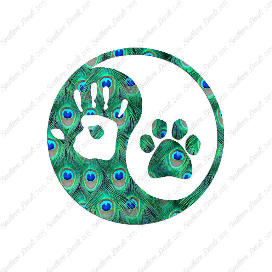 Yin Yang Dog Paw Human Hand