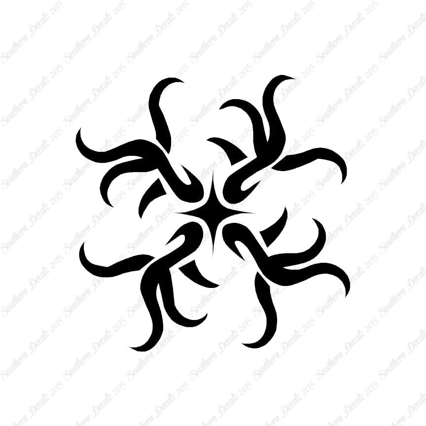 Tribal Art Flourish Design
