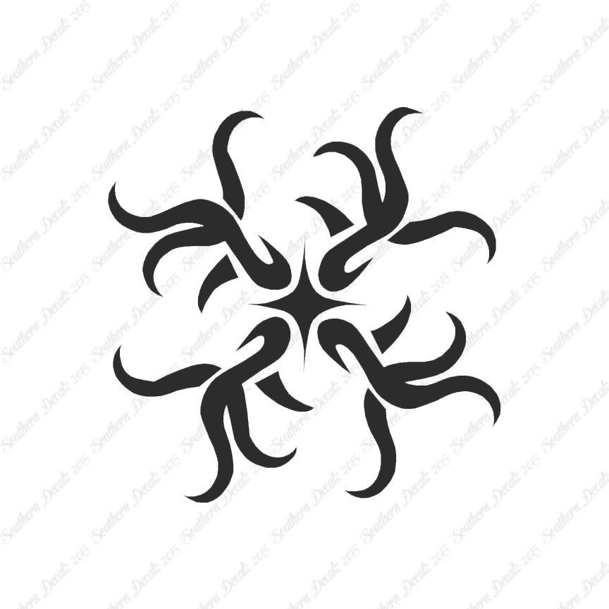 Tribal Art Flourish Design