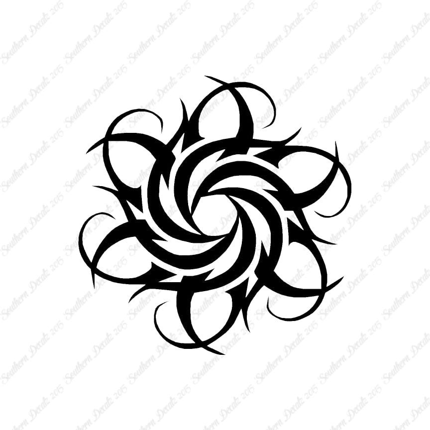 Tribal Art Flower Design