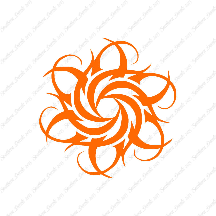 Tribal Art Flower Design