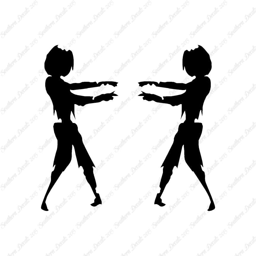 Pair Of Zombie Shambling