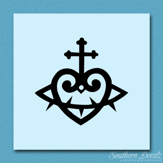 Heart Cross Barbed Wire