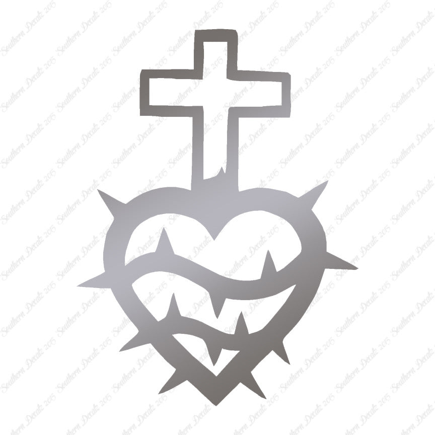 Cross Heart Barbed Wire