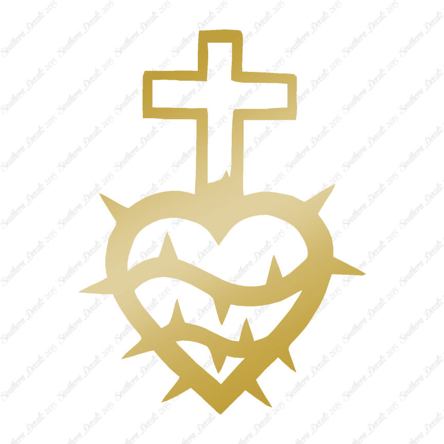 Cross Heart Barbed Wire