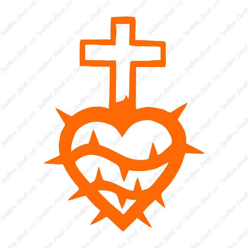Cross Heart Barbed Wire
