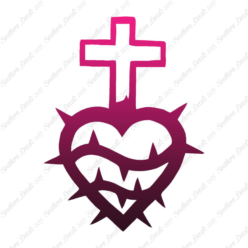 Cross Heart Barbed Wire