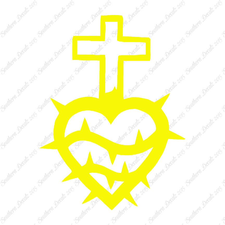 Cross Heart Barbed Wire