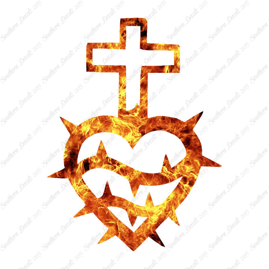 Cross Heart Barbed Wire