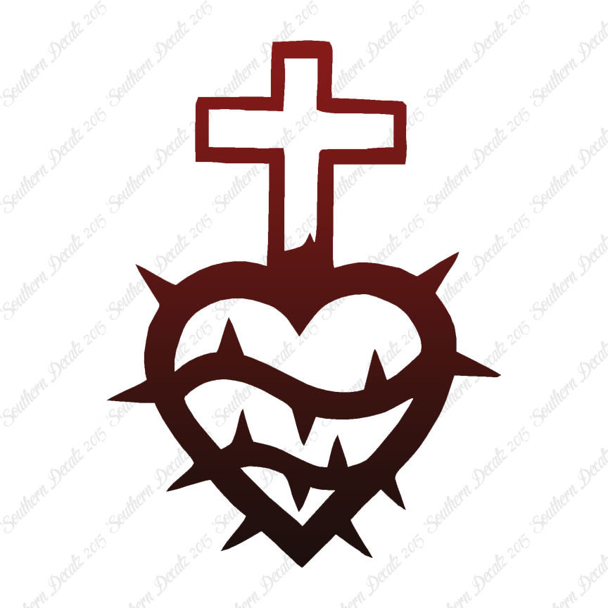 Cross Heart Barbed Wire