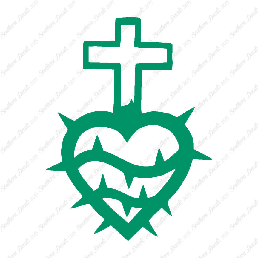 Cross Heart Barbed Wire