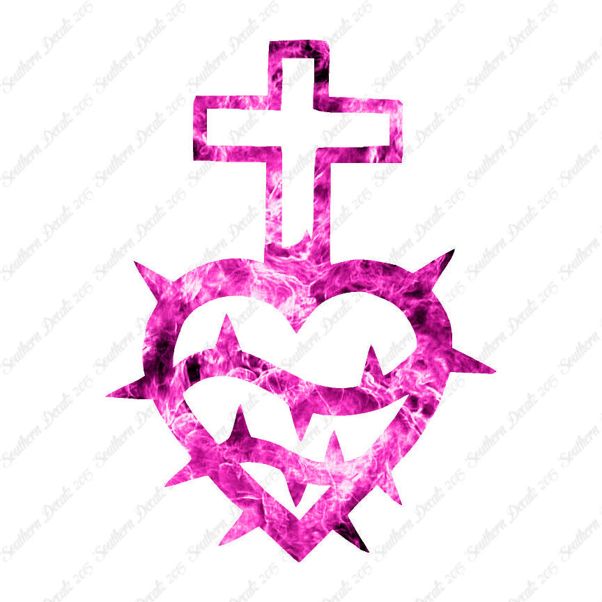 Cross Heart Barbed Wire