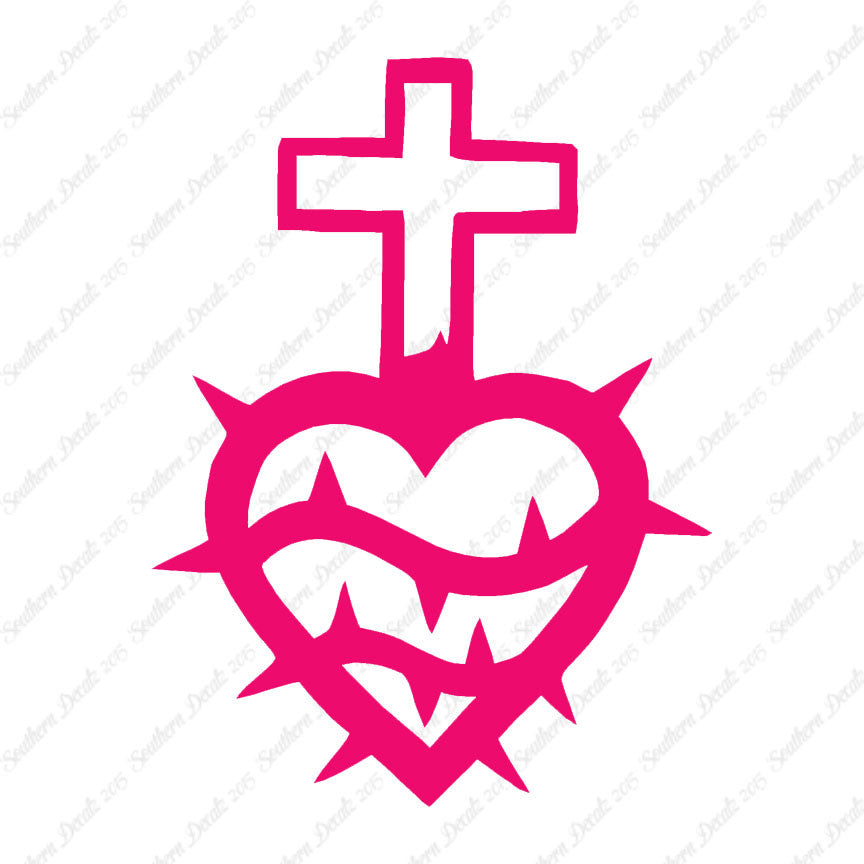 Cross Heart Barbed Wire