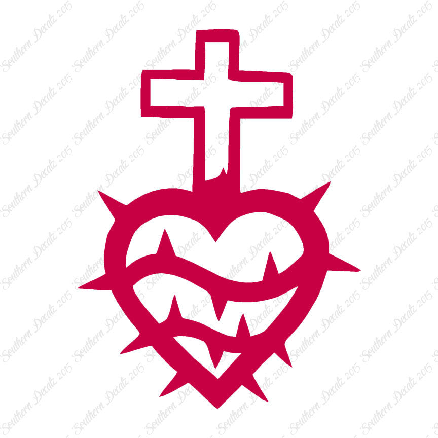 Cross Heart Barbed Wire
