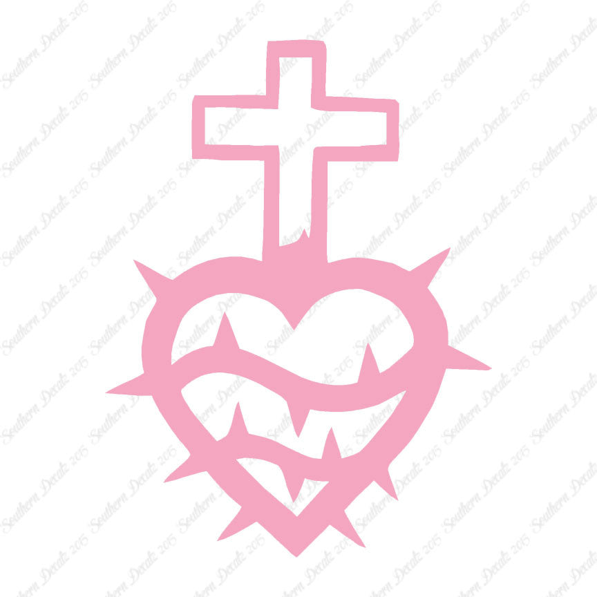 Cross Heart Barbed Wire