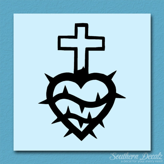 Cross Heart Barbed Wire